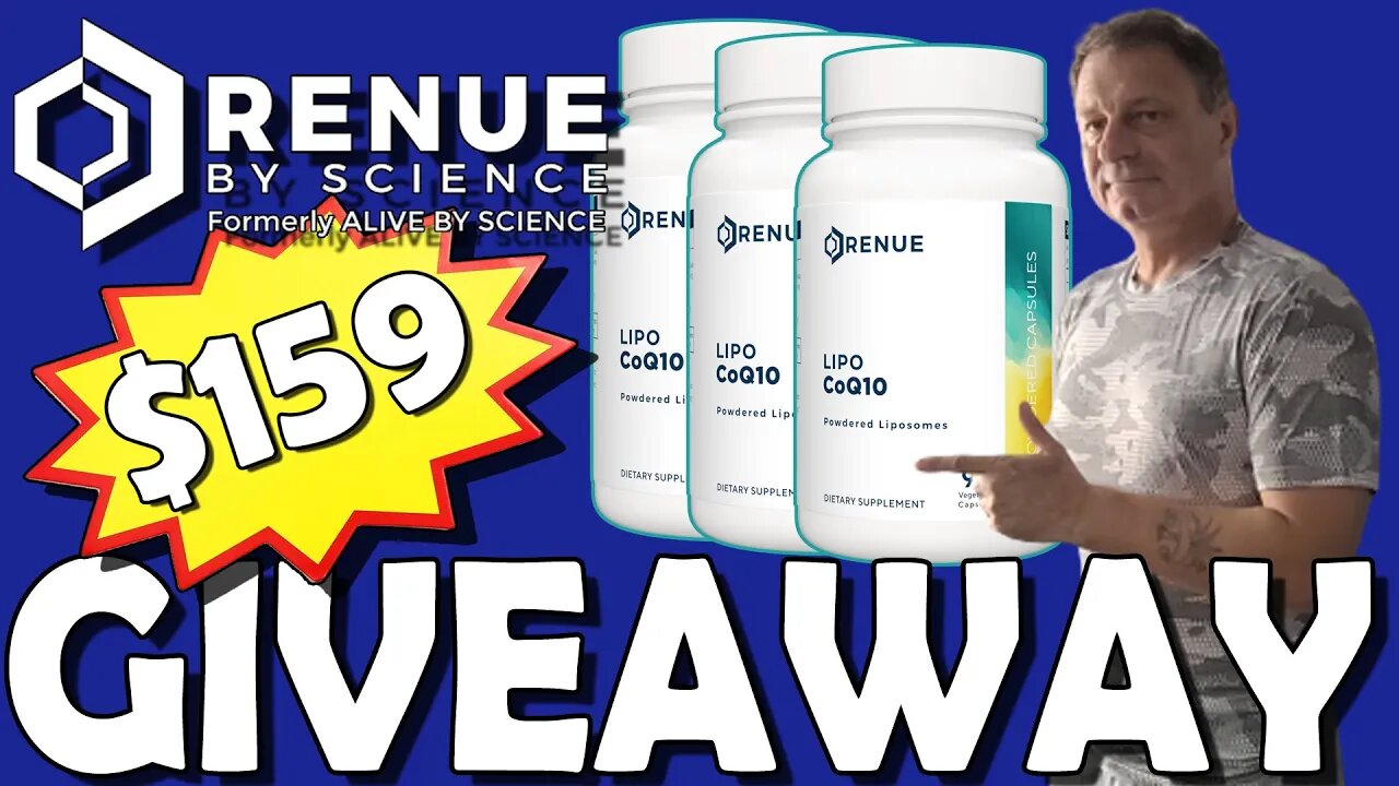 $159 MEGA CoQ10 GIVEAWAY | RENUE by SCIENCE