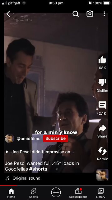 Joe Pesci 45 mm sceene