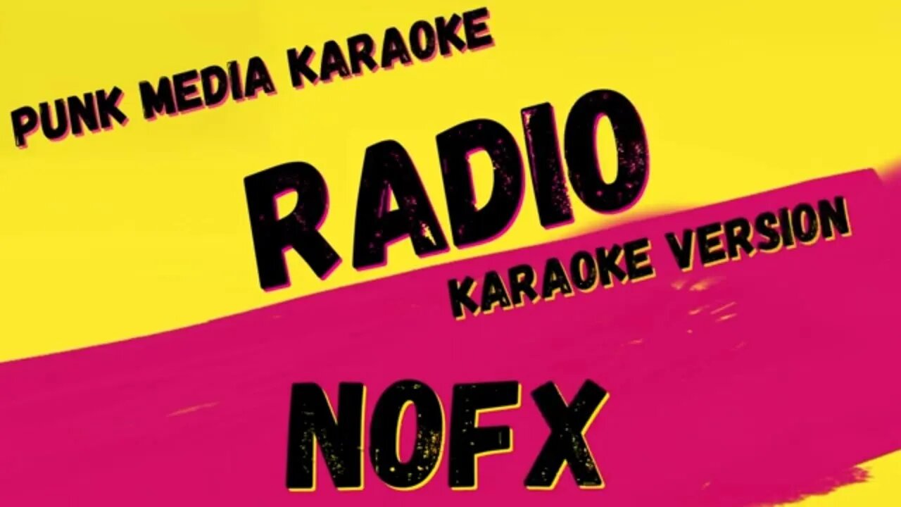 NOFX ✴ RADIO ✴ KARAOKE INSTRUMENTAL ✴ PMK