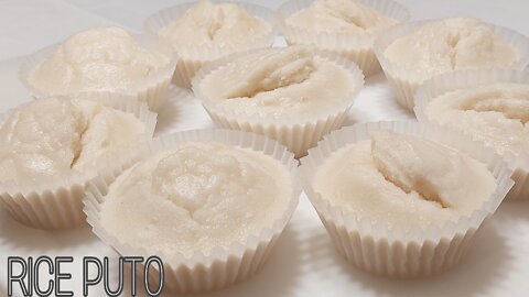 Rice Puto(Puto na bigas using rice flour)Filipino snacks