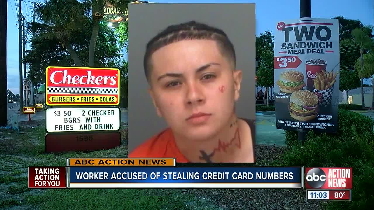 Worker accused of stealing credit card info