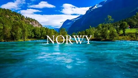 NORWY in 4k with beautiful relaxing music and beautiful nature