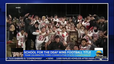 🏈Deaf Football Team Wins 3rd High School Championship