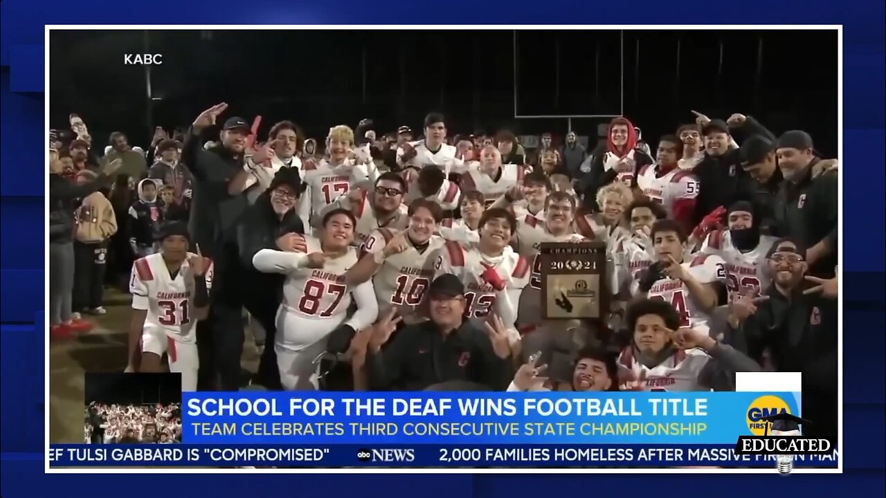 🏈Deaf Football Team Wins 3rd High School Championship