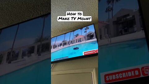 How to Make a TV Wall Mount CHEAP #howto #tvwallmount #tvmount