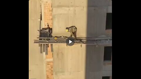 Fearless construction worker