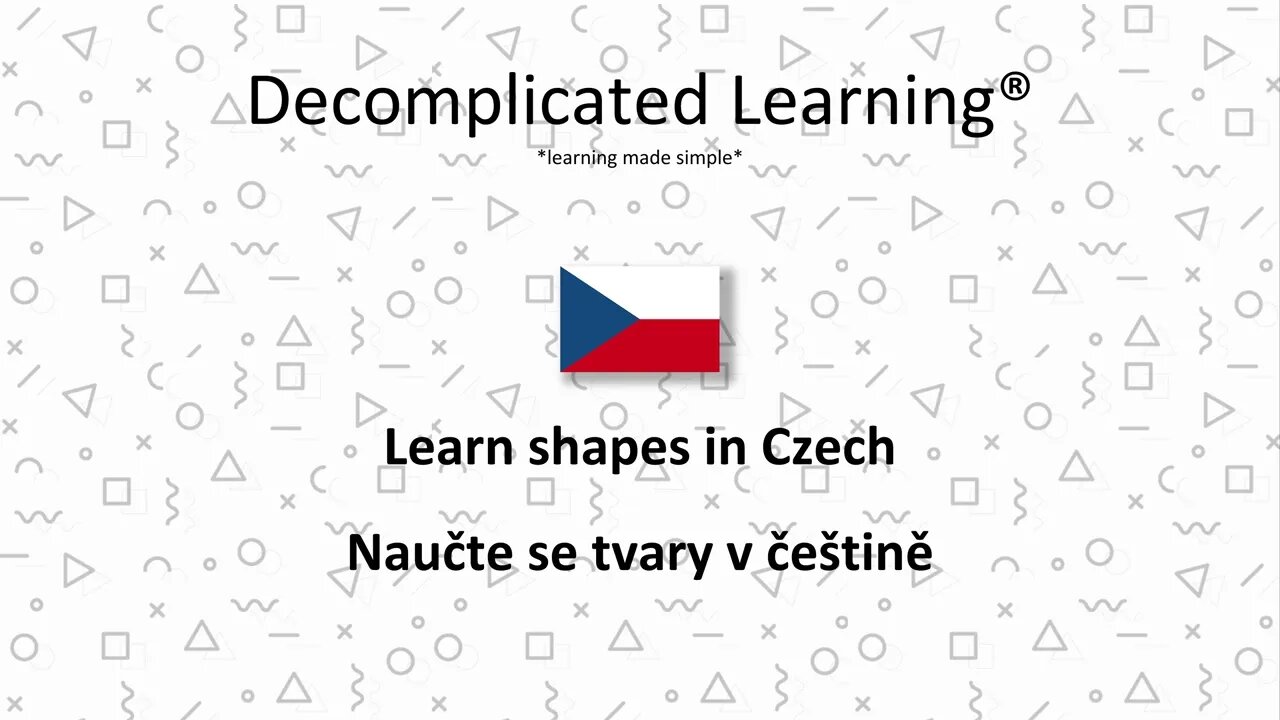 Learn shapes in Czech