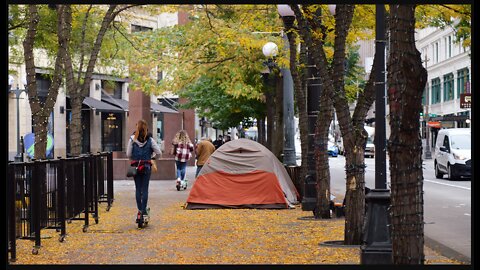 1-Ton Blocks Being Put In Front Of Businesses To Keep Homeless Away!