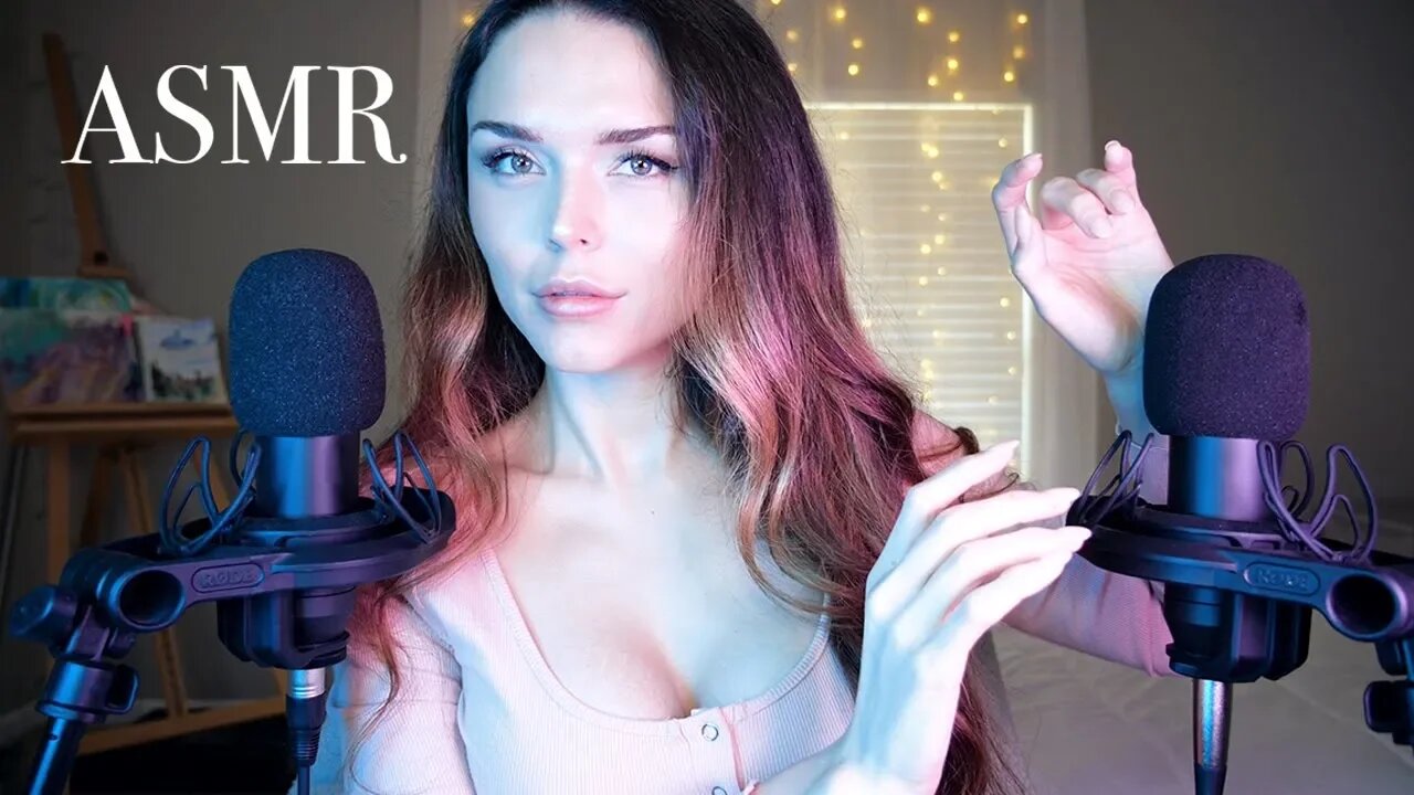 ASMR | Repeating My Intro (Finger Flutters + Repetitive Whisper)
