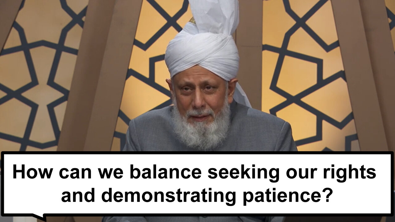 How can we balance seeking our rights and demonstrating patience?