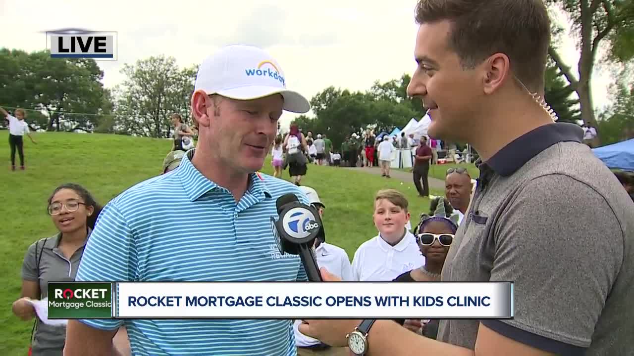 Brandt Snedeker leads Detroit kids clinic to open Rocket Mortgage Classic