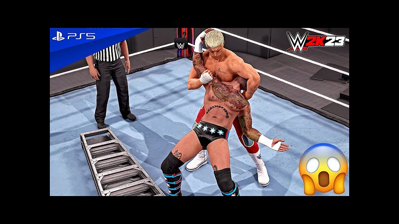 WWE SmackDown 2k23 Cody Rhodes vs CM punk royal rumble match one on one