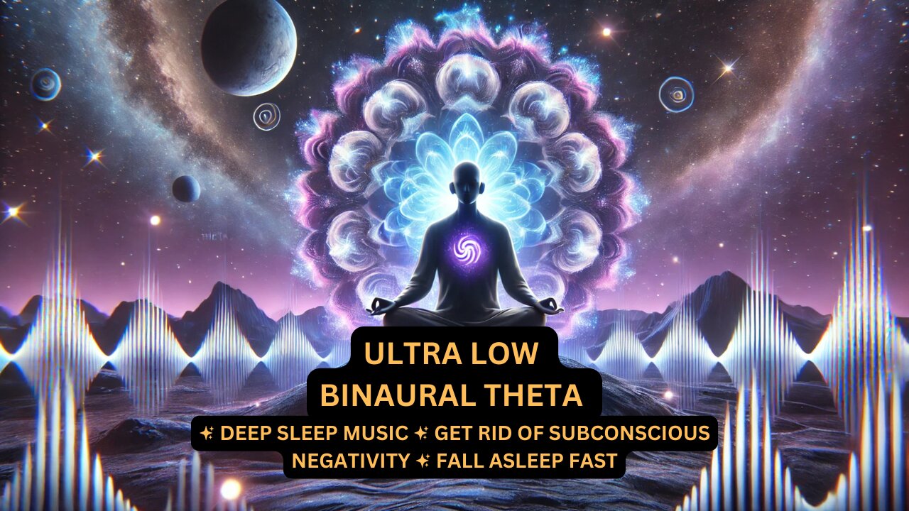 Ultra LOW Binaural THETA ✦ Deep SLEEP Music ✦ Get Rid Of SUBCONSCIOUS Negativity ✦ Fall ASLEEP Fast