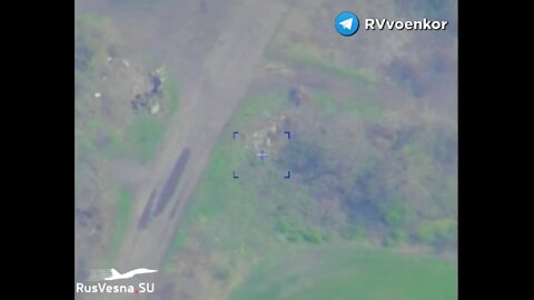 Russian mortar accurately targeting Ukrainian position