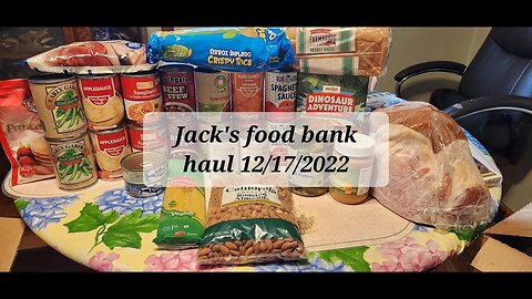 Jack's food bank haul 12/17/2022 #foodbank