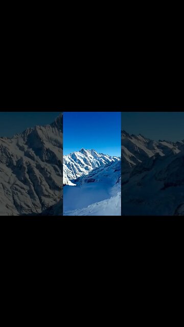 Beautiful shot of the snowy mountain 🏔️#mountains #snow #nature #viral #shorts