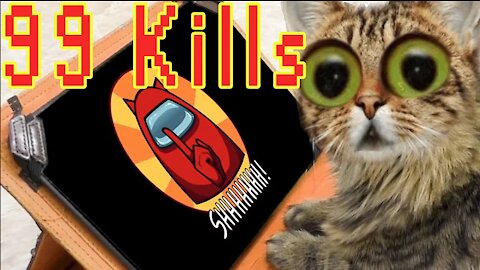 AMONG US, but with 99 KILLS, the best CAT GAMER