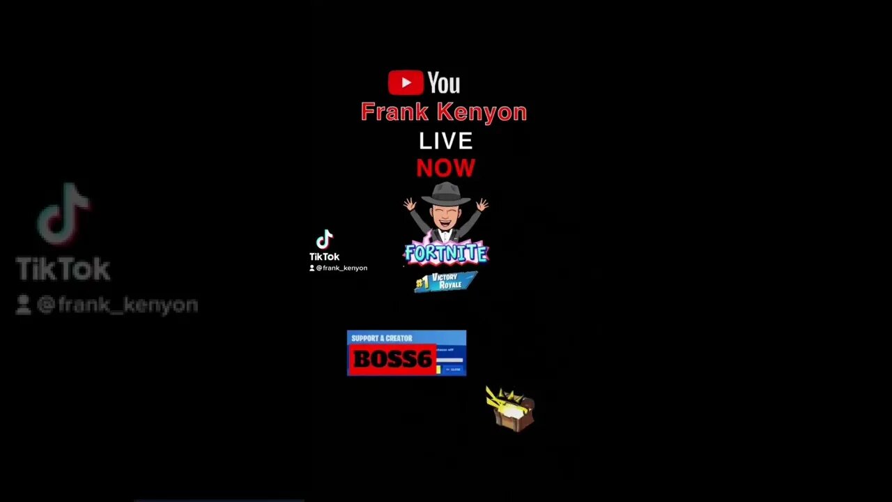 YOUTUBE FRANK KENYON LIVE NOW FORTNITE #1 VICTORY ROYALE SUPPORT A CREATOR CAPITAL BOSS6