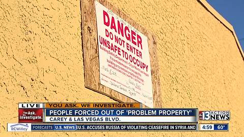 Dozens evicted from problem property in North Las Vegas