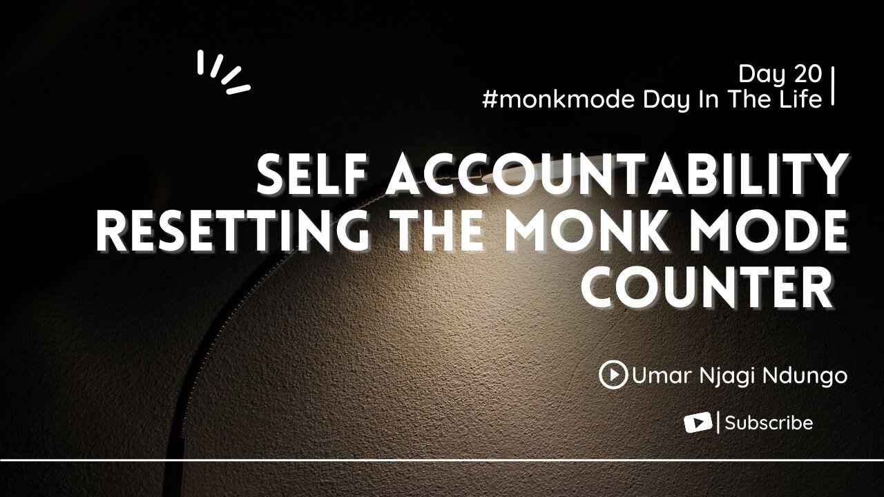 Man's Missed A Key Element | Self Accountability | Day 0 Reset 1 | #monkmode Day In The Life