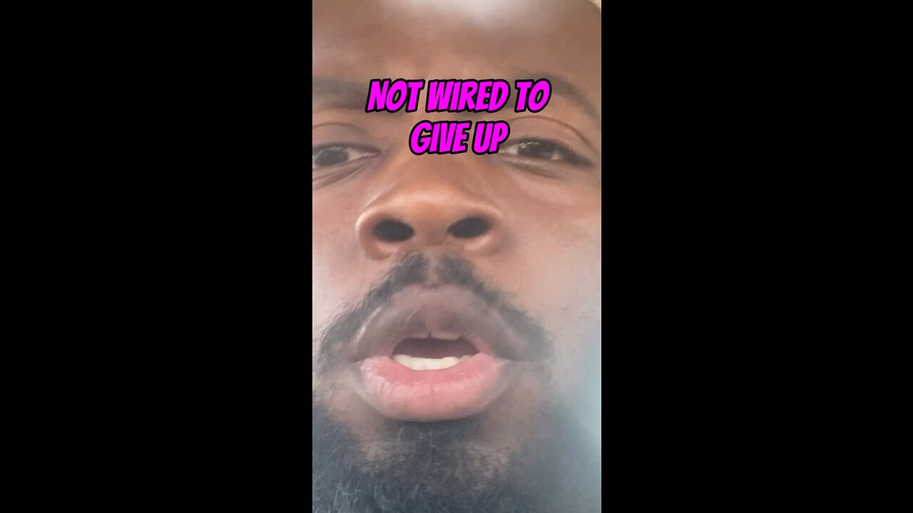 Not Wired To Give Up #dayodman #motivation #eeyayyahh #nevergiveup #forwardprogress