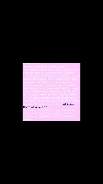 DIVINE HARMONY ESSENCES - COMPLETE SET OF ALL 40