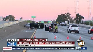 Fatal crash closes NB I-5 in South Bay