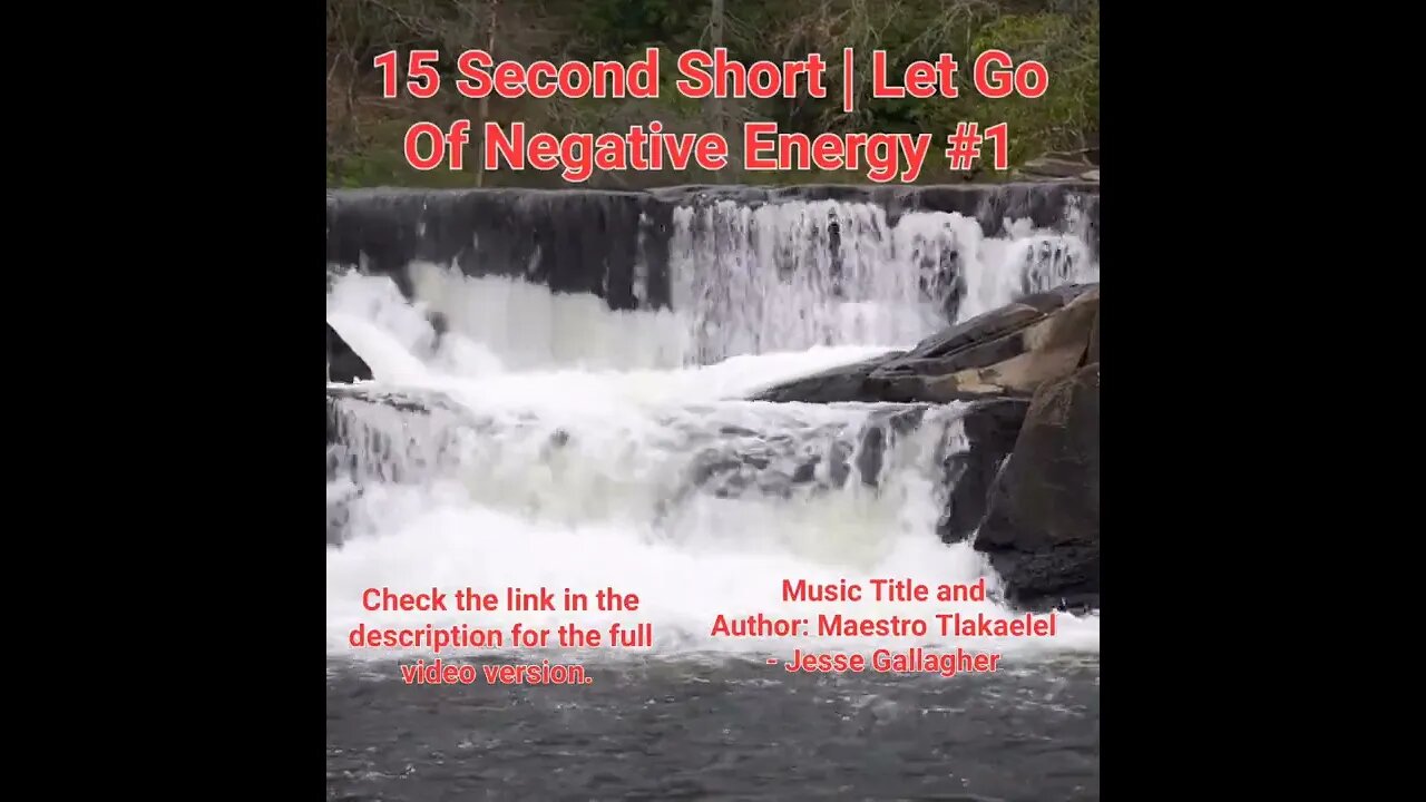 15 Second Short Of Let Go Of Negative Energy | #meditation #shorts #shortsvideo #waterfall #1