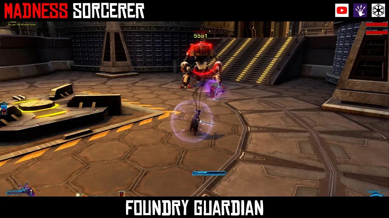 SWTOR Madness Sorcerer PvE | The Foundry (Foundry Droid) Boss Fight #SWTOR