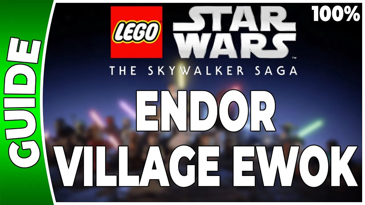 LEGO Star Wars : La Saga Skywalker - ENDOR - VILLAGE EWOK - 100% Briques, Datacarte, Vaisseaux