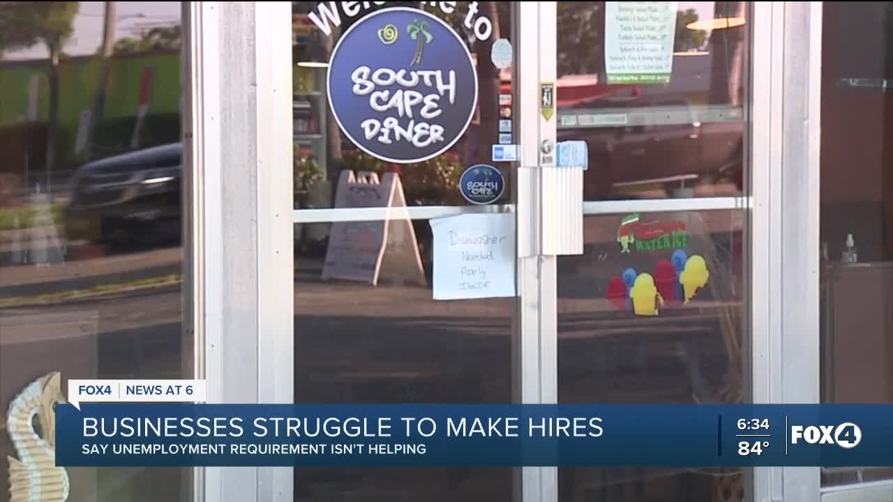 Businesses continue to struggle with hiring