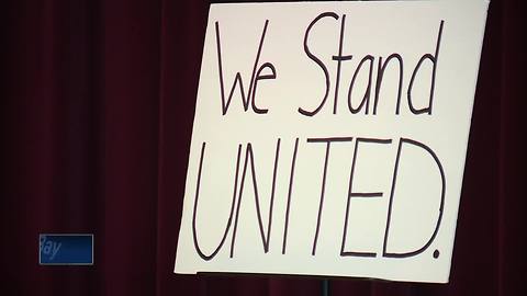 UW-Fox Valley students rally for more student input in proposed merger