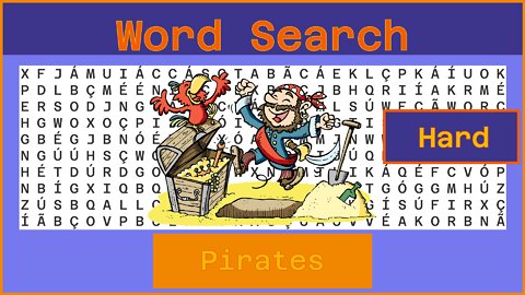 Word Search - Challenge 07/23/2022 - Hard - Pirates