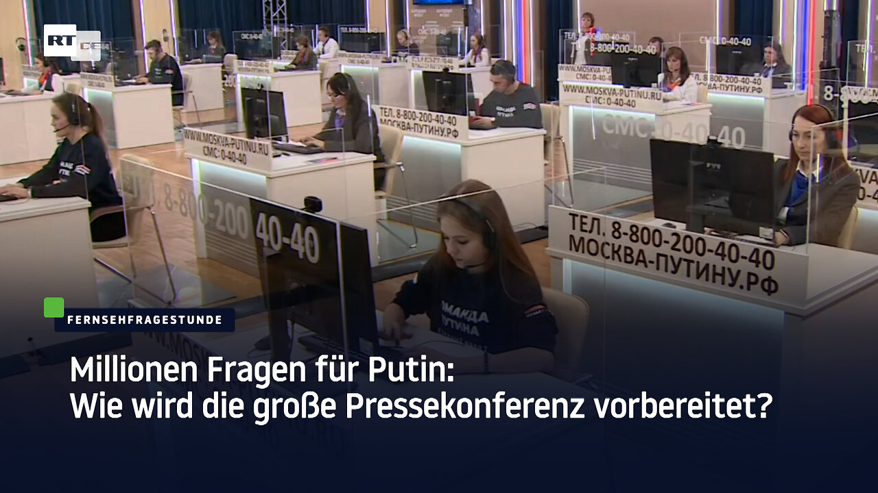 Millionen Fragen für Putin: Wie wird die große Pressekonferenz vorbereitet?