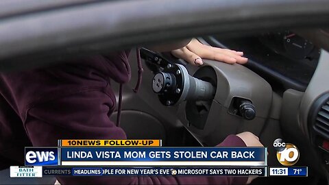 Linda Vista mom gets stolen car back