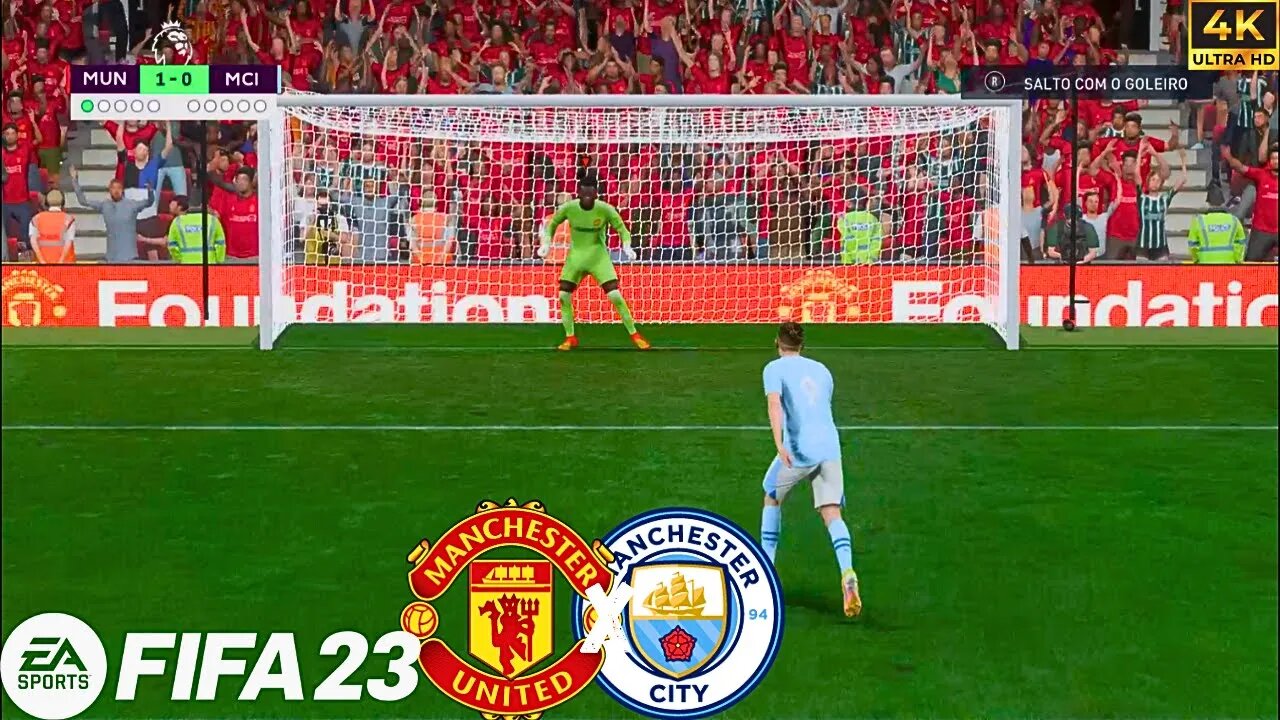 FIFA 23 | MANCHESTER UNITED X MAN CITY | PÊNALTIS 4K