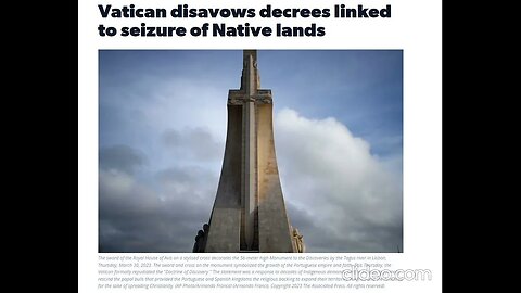 Vatican Disavows Decrees Linked To Seizure Of Native Lands #History #Vatican