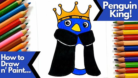 How to draw and paint Super Mario's Penguin King