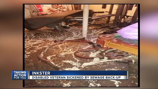 Disabled Inskter man facing raw sewage back ups still in need of help