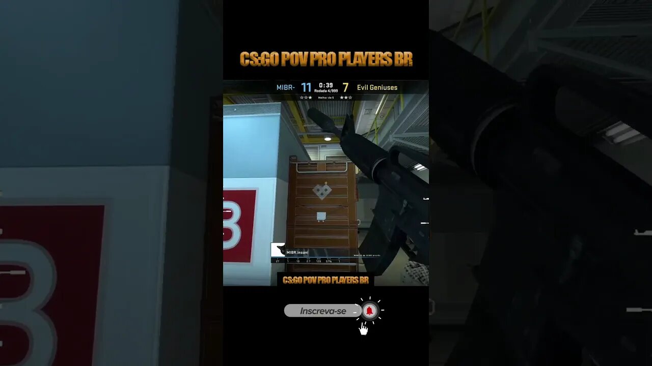 MIBR insani mostrando como se segura B da nuke #shorts