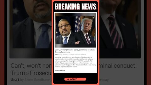 Can't, won't normalise serious criminal conduct Trump Prosecutor