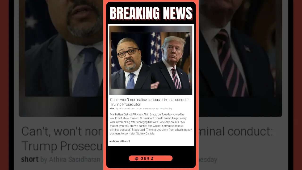Can't, won't normalise serious criminal conduct Trump Prosecutor