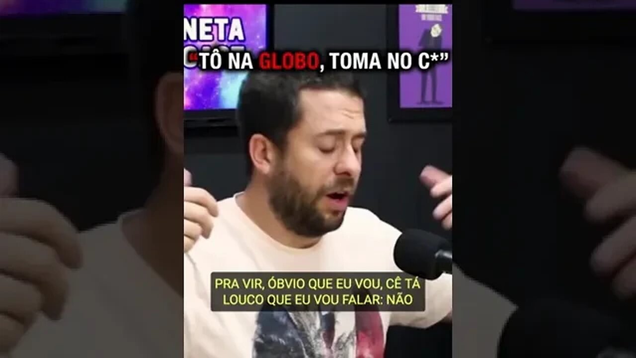 "TO NA GLOBO, TOMA NO C*" com Maurício Meirelles | Planeta Podcast #shorts
