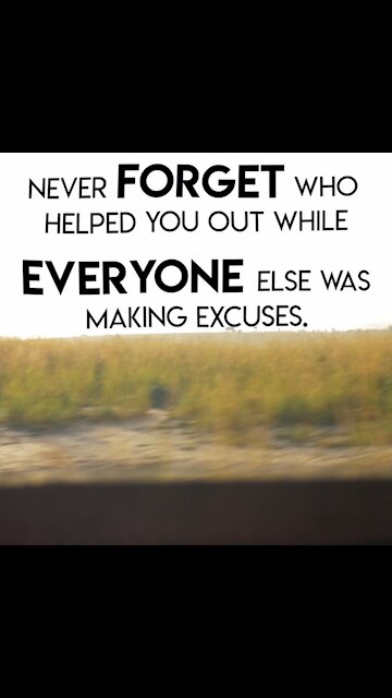 Never Forget Who Helped You [GMG Originals]