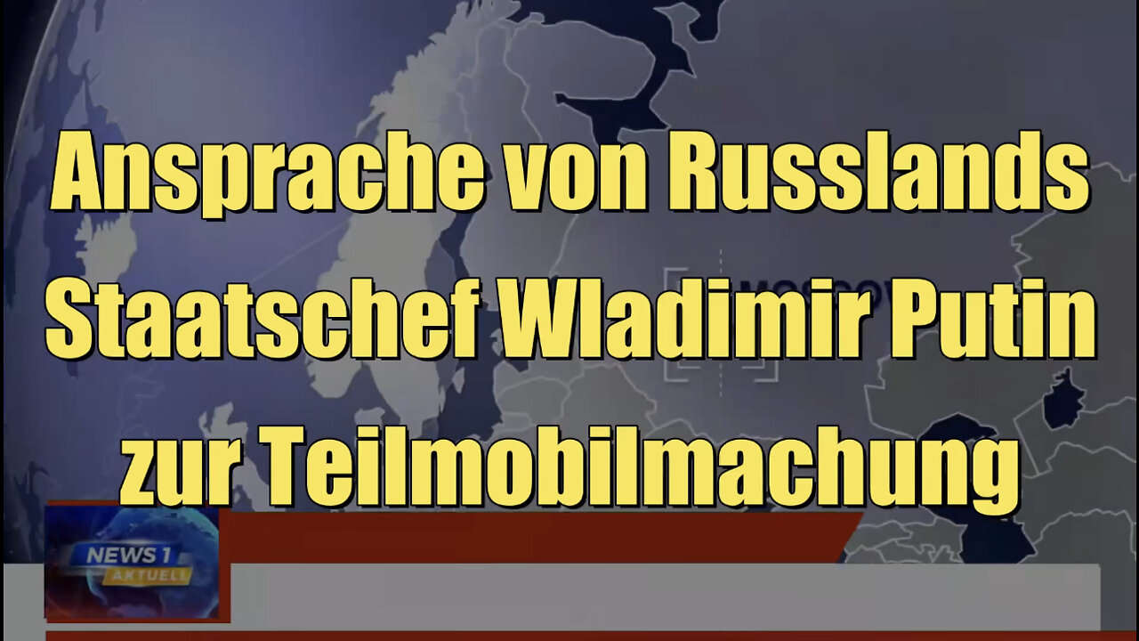 Ansprache von Russlands Staatschef Wladimir Putin zur Teilmobilmachung (21.09.2022)