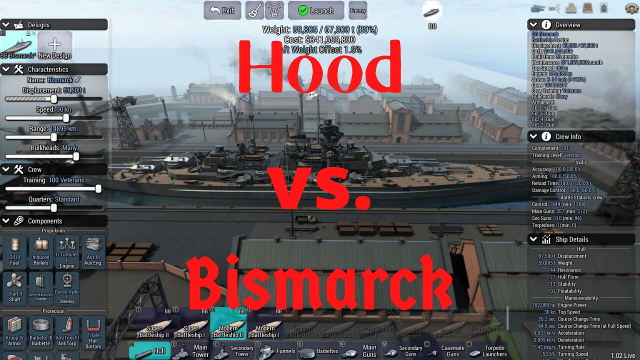 Hood vs. Bismarck - Ultimate Admiral: Dreadnoughts