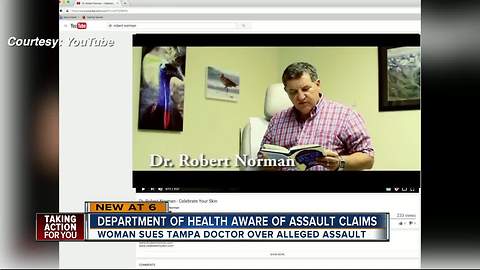 Department of Health aware of assault claims against Tampa doctor