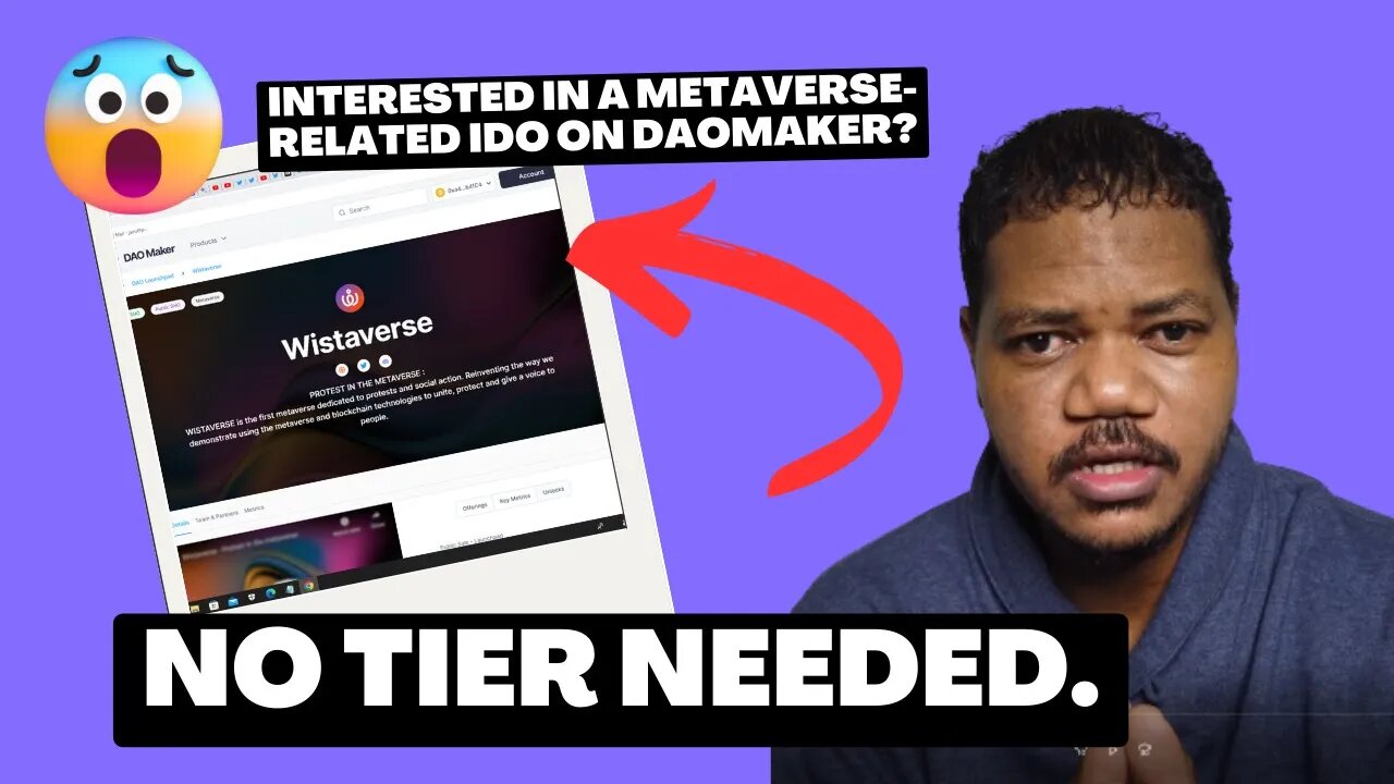 Don't Fade Wistaverse $WISTA Launch. A Metaverse Related Public IDO On Daomaker. No $DAO Tier Needed