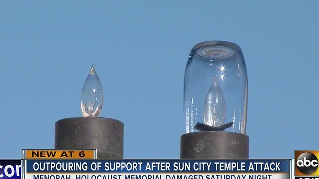 Community comes to support after temple attack