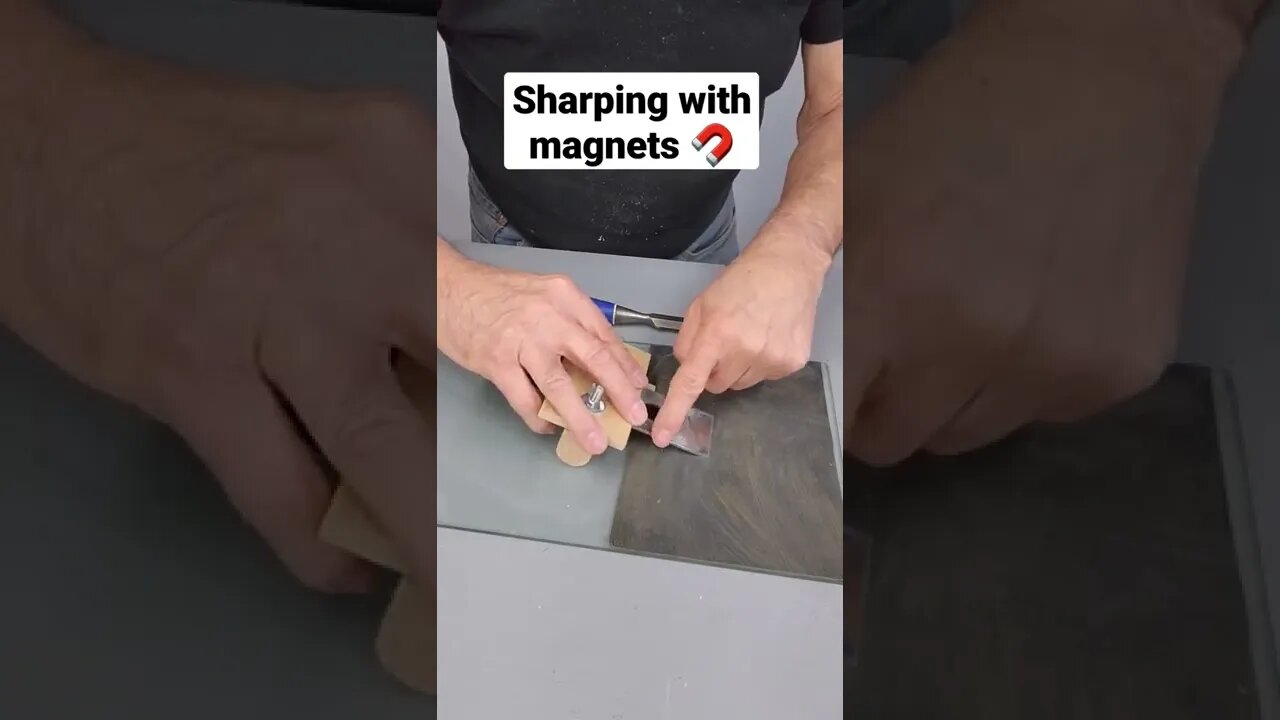 Sharpening with magnets 🧲 #shorts